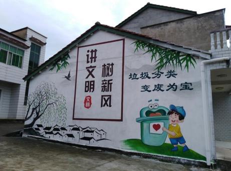 安陆墙绘是现在流行的墙体广告
