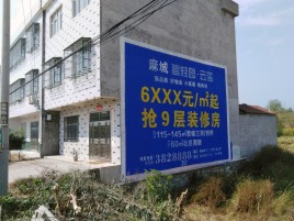 安陆墙体广告质量分析