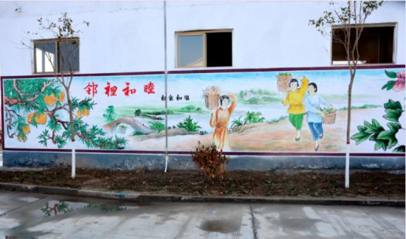 安陆乡镇文化墙 乡风文明焕发新活力